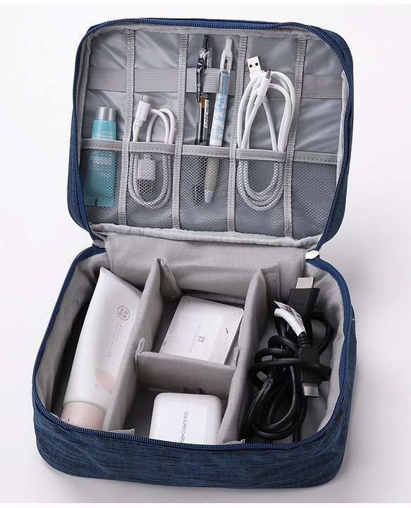 Babyhug Multifunctional Portable Travel Toiletry Bag with Straps - Black