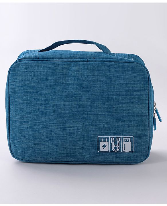 Babyhug Multifunctional Portable Travel Toiletry Bag with Straps - Black