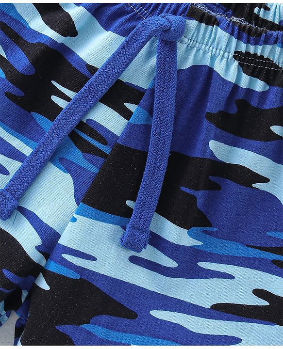 Babyhug Cotton Knit Shorts Camouflage Print Pack of 3- Multicolor