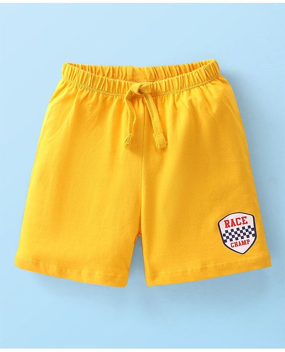 Babyhug Cotton Knit  Striped Shorts Pack of 3 - Multicolour