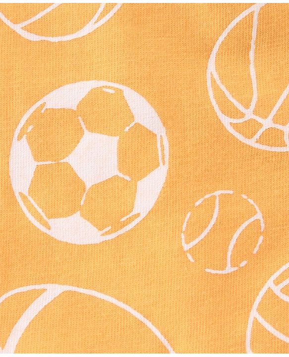 Babyhug Cotton Knit Shorts With Football Print Pack of 3 - Multicolour