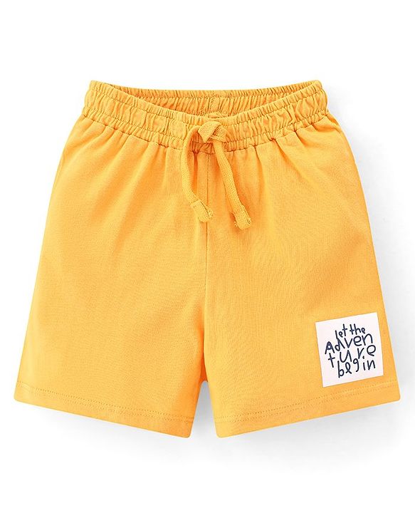 Babyhug Cotton Knit Striped Shorts Pack of 3 - Multicolour