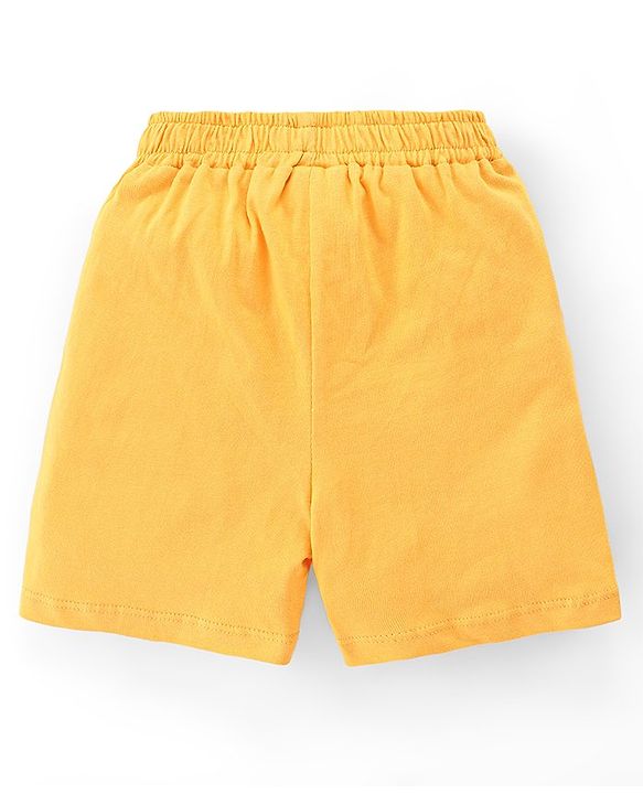 Babyhug Cotton Knit Striped Shorts Pack of 3 - Multicolour