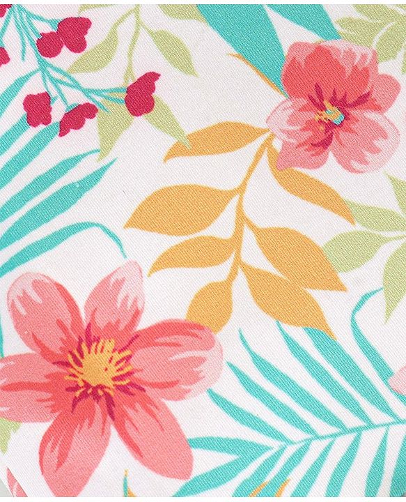 Babyhug V Cut Sleeveless Frock Style Swimsuit Floral Print - Multicolour