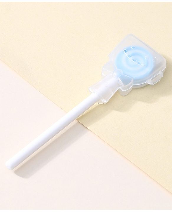 Babyhug Silicone Candy Shape Baby Tongue Cleaner- Blue