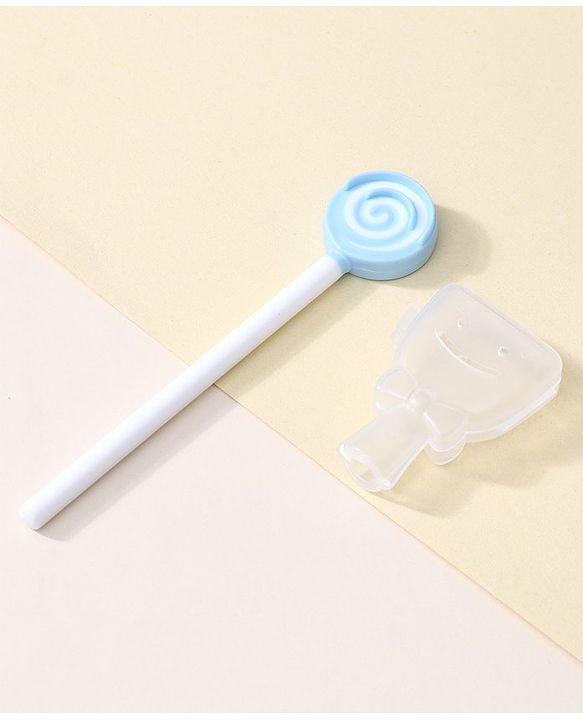 Babyhug Silicone Candy Shape Baby Tongue Cleaner- Blue