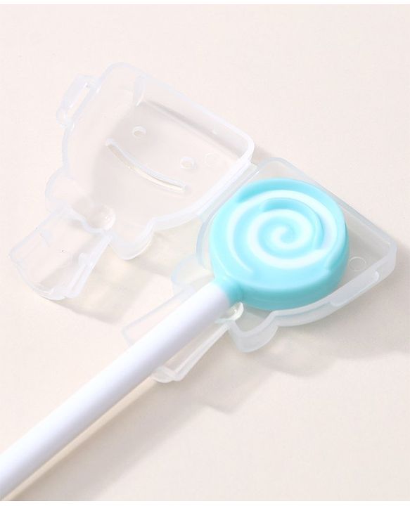 Babyhug Silicone Candy Shape Baby Tongue Cleaner- Green