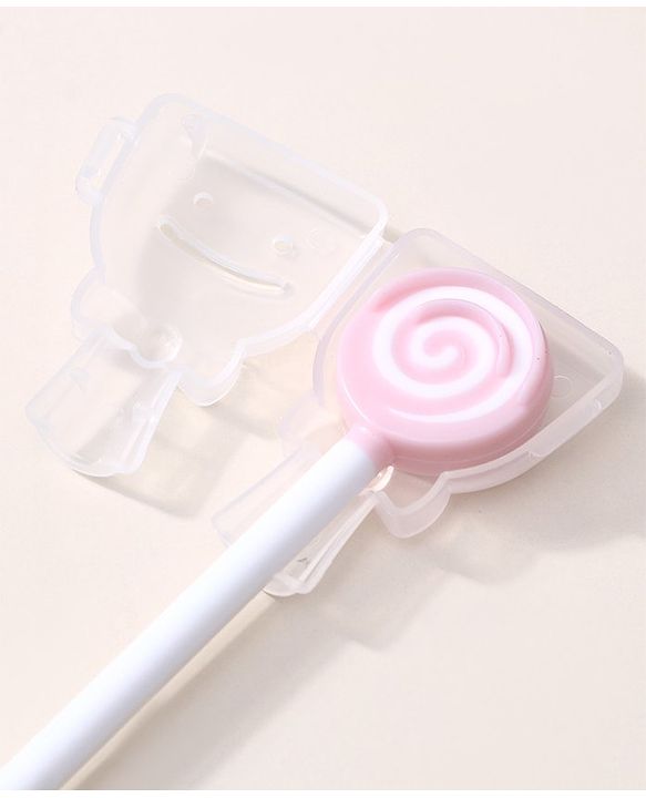 Babyhug Silicone Candy Shape Baby Tongue Cleaner- Blue