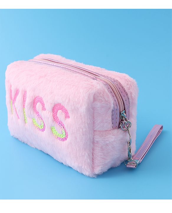 Pine Kids Kiss Design Fur Utility Pouches  - Multicolor