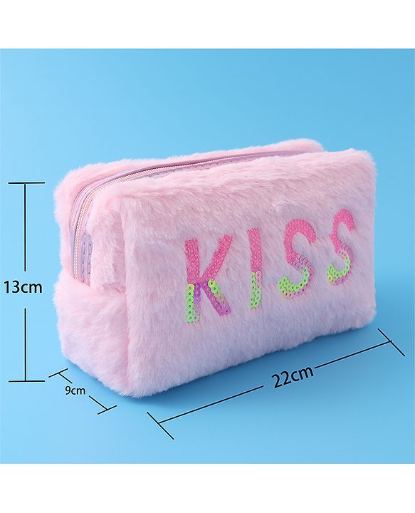 Pine Kids Kiss Design Fur Utility Pouches  - Multicolor