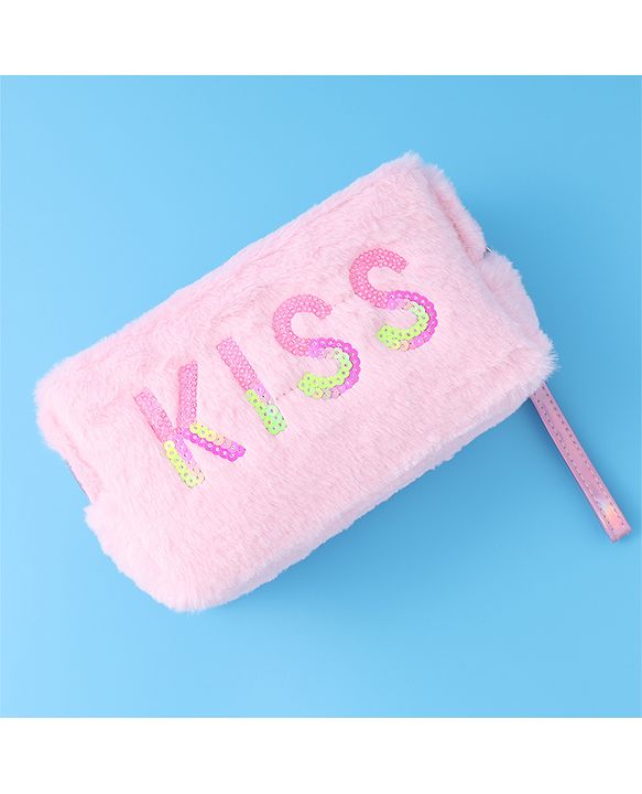 Pine Kids Kiss Design Fur Utility Pouches  - Multicolor