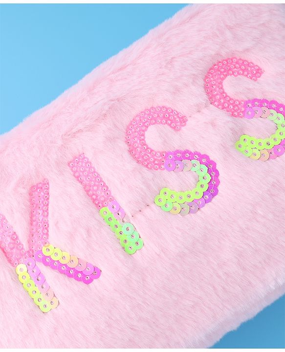 Pine Kids Kiss Design Fur Utility Pouches  - Multicolor