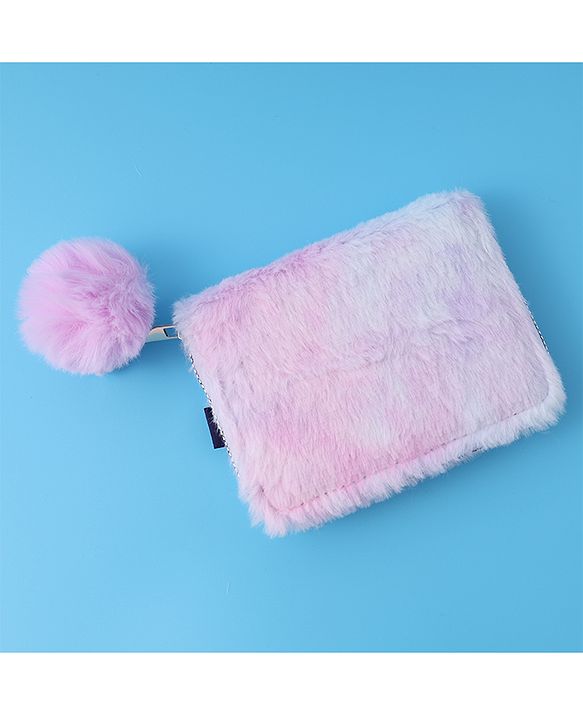 Pine Kids Fur Wallet With Small Star Patch - Multi Colour