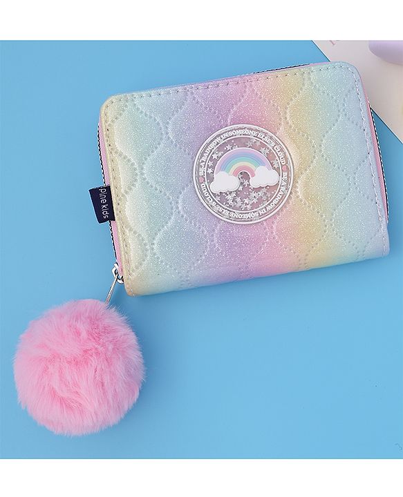 Pine Kids Wallets With Rainbow Patch - Multicolor