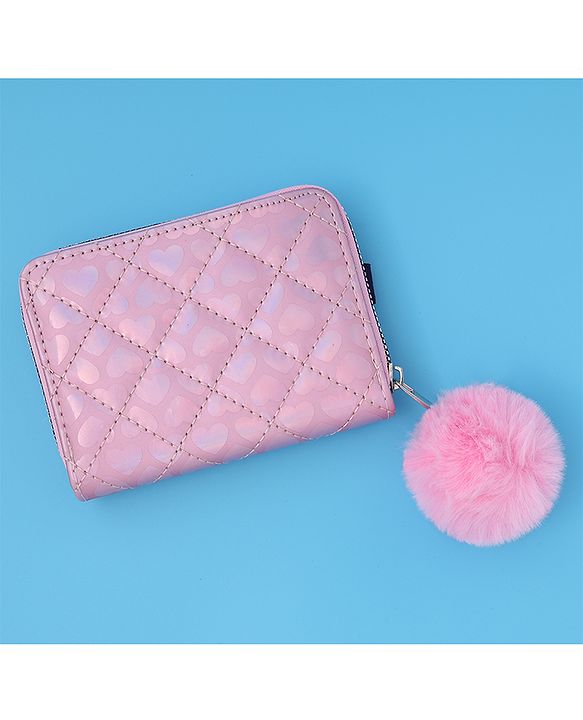 Pine Kids Wallets With Quilted Design - Pink
