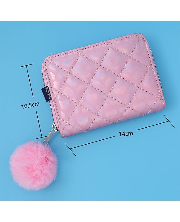 Pine Kids Wallets With Quilted Design - Pink