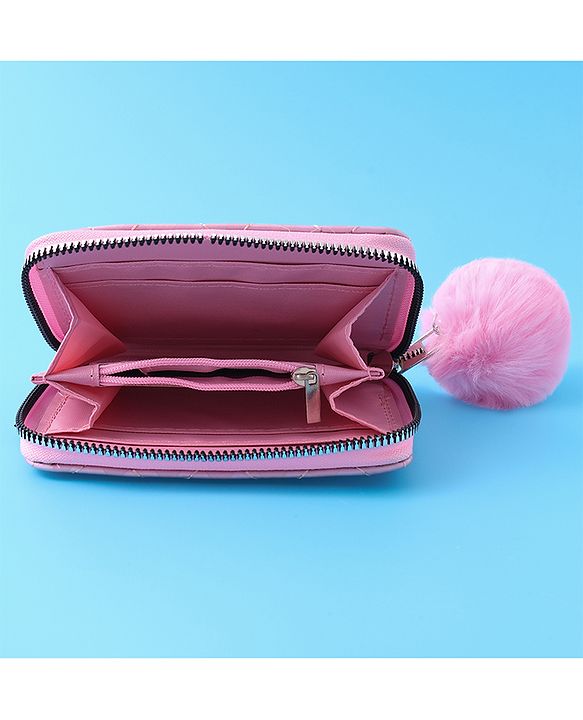 Pine Kids Wallets With Quilted Design - Pink
