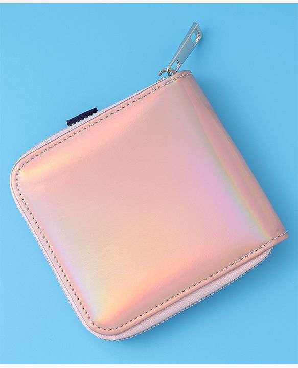 Pine Kids Wallets with Text Print - Silver