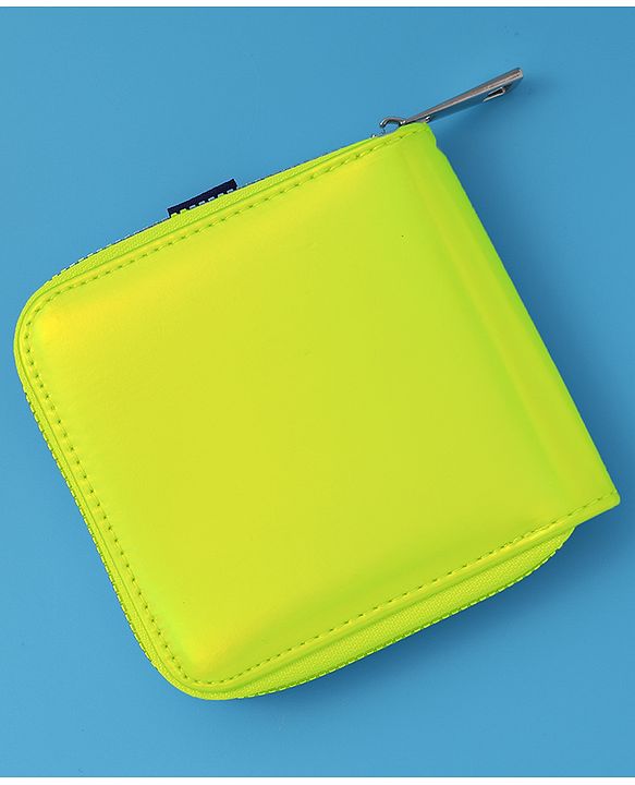 Pine Kids Wallets with Text Print - Yellow