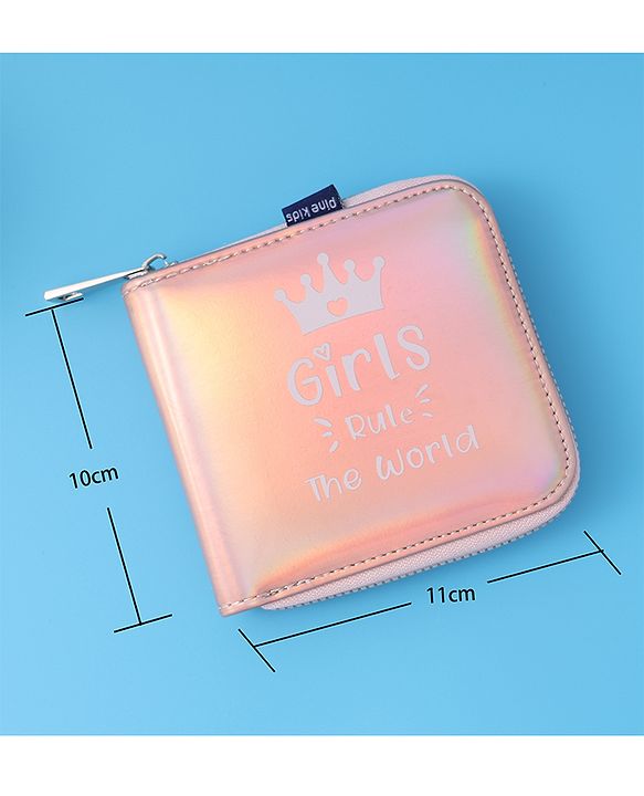 Pine Kids Wallets With Small Print - Baby Pink