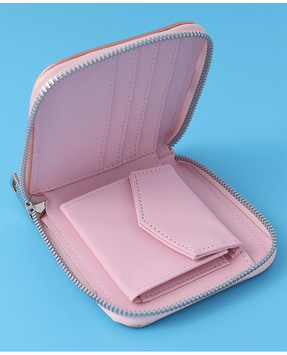 Pine Kids Wallets With Small Print - Baby Pink