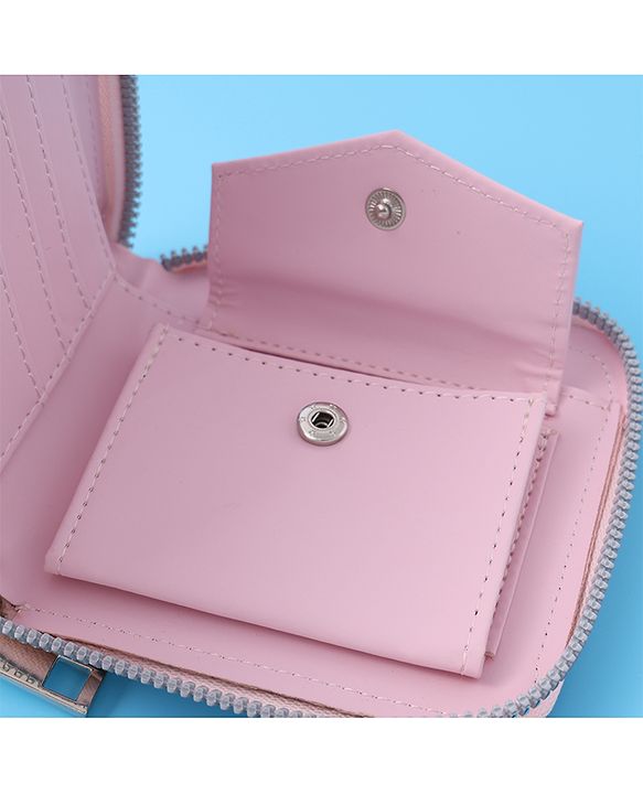 Pine Kids Wallets With Small Print - Baby Pink