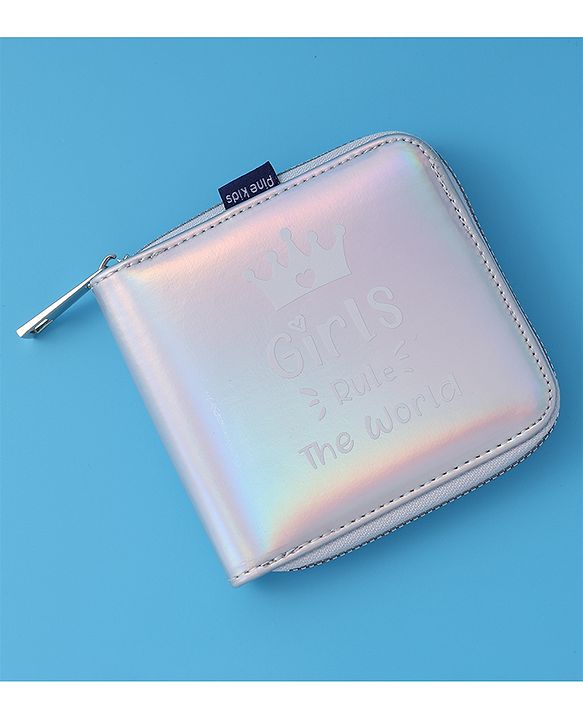 Pine Kids Wallets With Small Print - Silver