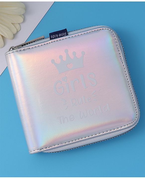 Pine Kids Wallets With Small Print - Silver