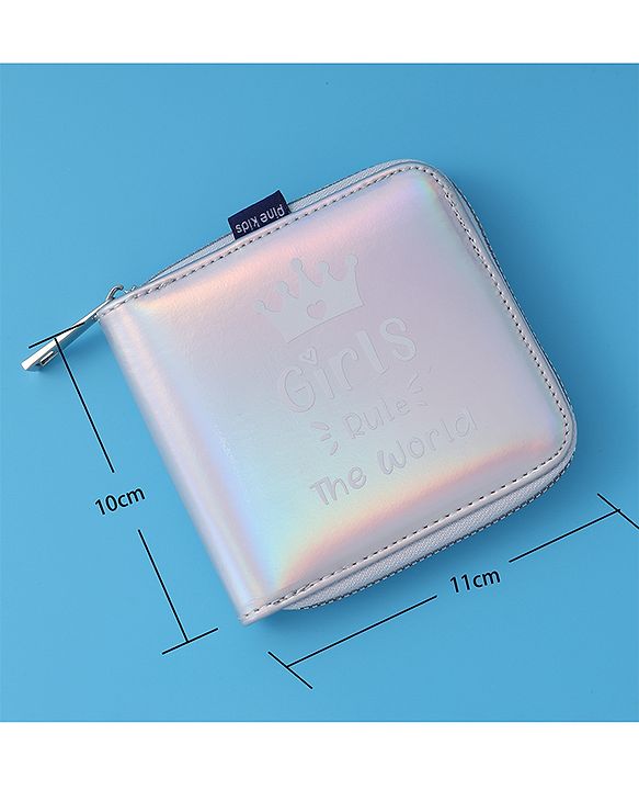 Pine Kids Wallets With Small Print - Silver