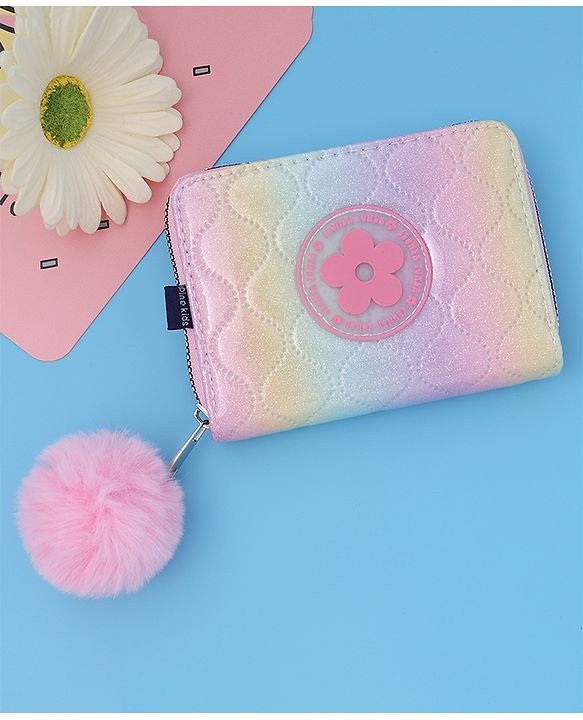 Pine Kids Wallets With Flower  Patch - Multicolor