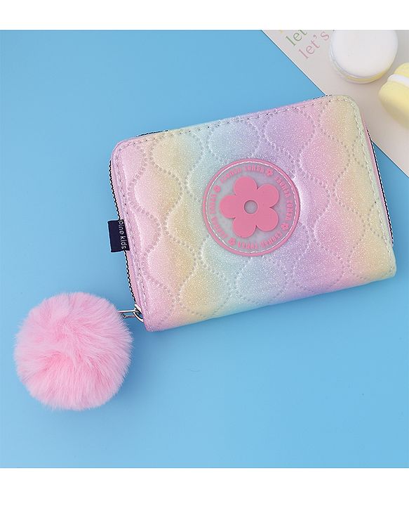 Pine Kids Wallets With Flower  Patch - Multicolor