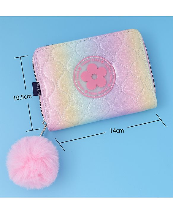 Pine Kids Wallets With Flower  Patch - Multicolor