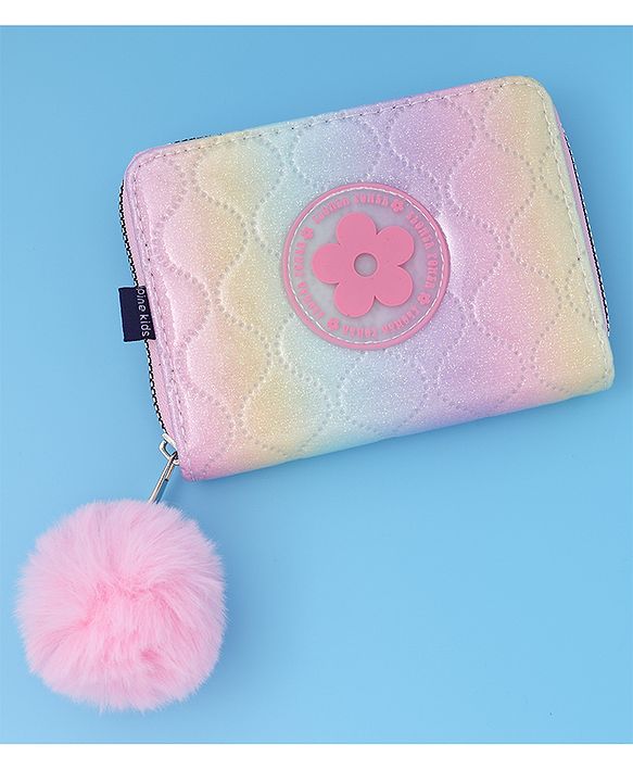 Pine Kids Wallets With Flower  Patch - Multicolor