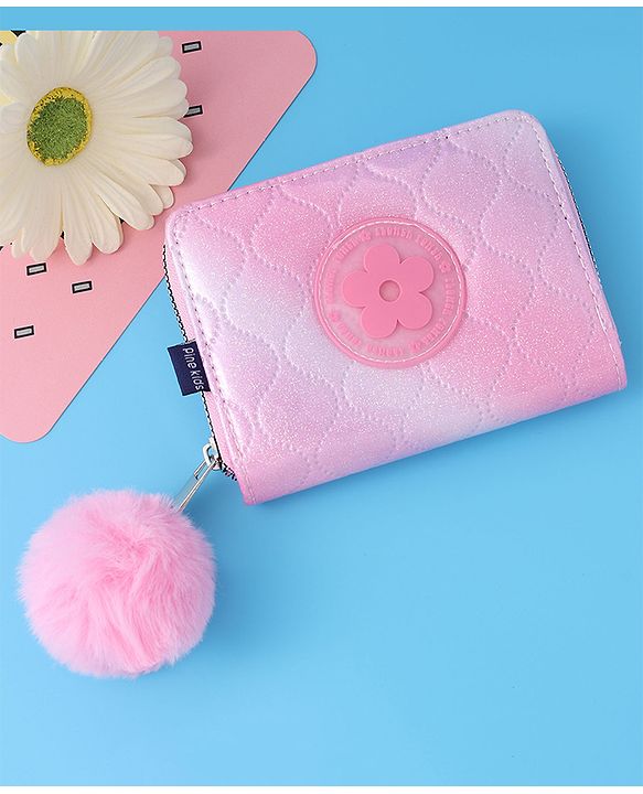Pine Kids Wallets With Flower  Patch - Multicolor