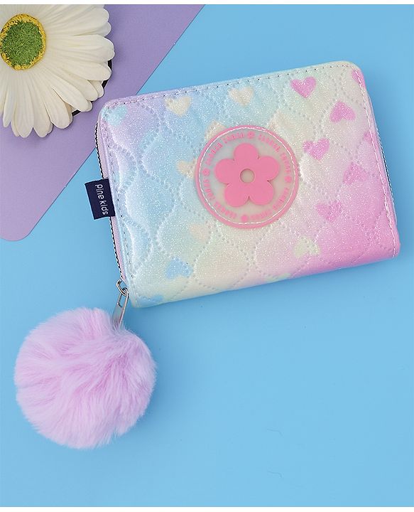 Pine Kids Wallets With Flower  Patch - Multicolor
