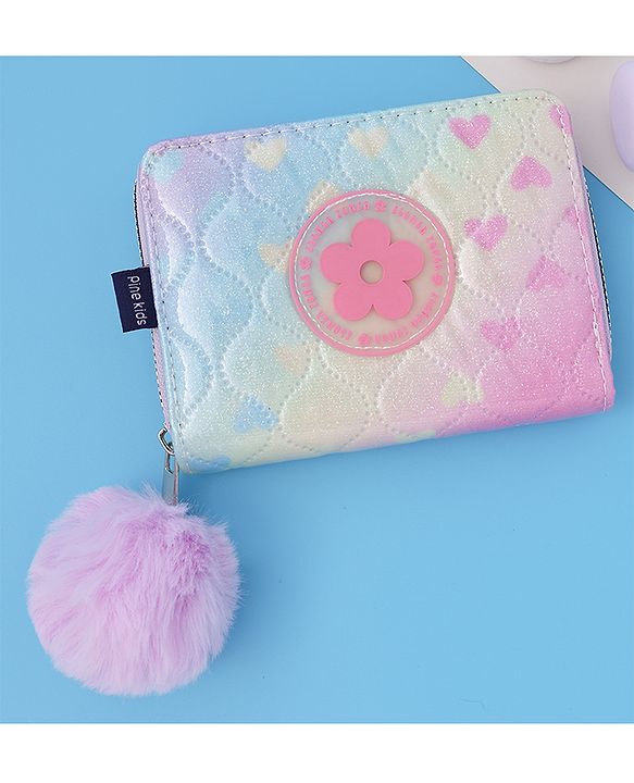 Pine Kids Wallets With Flower  Patch - Multicolor