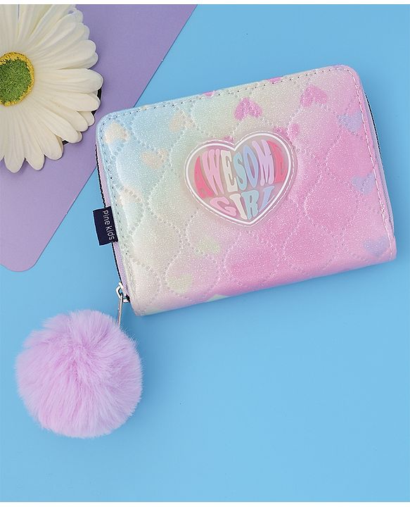 Pine Kids Wallets With Rainbow Coloured Patch - Multicolor