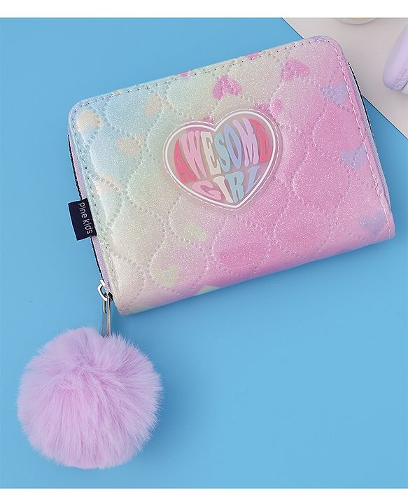 Pine Kids Wallets With Rainbow Coloured Patch - Multicolor