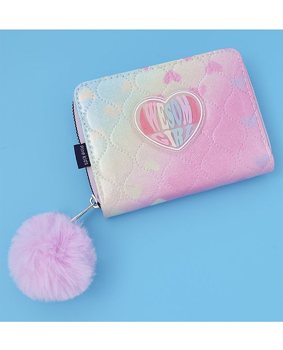 Pine Kids Wallets With Rainbow Coloured Patch - Multicolor