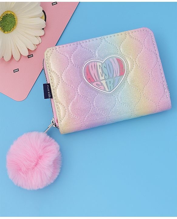Pine Kids Wallets With Rainbow Coloured Patch - Multicolor