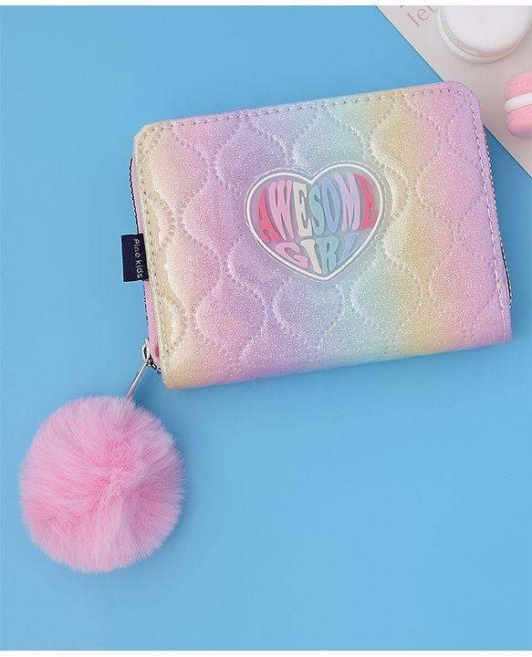 Pine Kids Wallets With Rainbow Coloured Patch - Multicolor