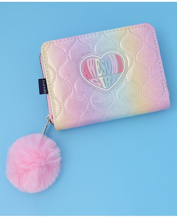Pine Kids Wallets With Rainbow Coloured Patch - Multicolor