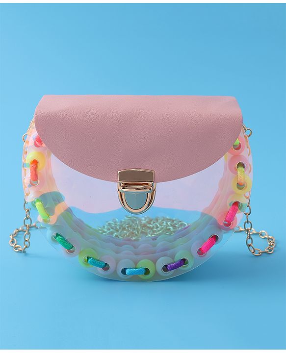 Babyhug  Free Size  Sling Bag with Beads Detailing - Pink