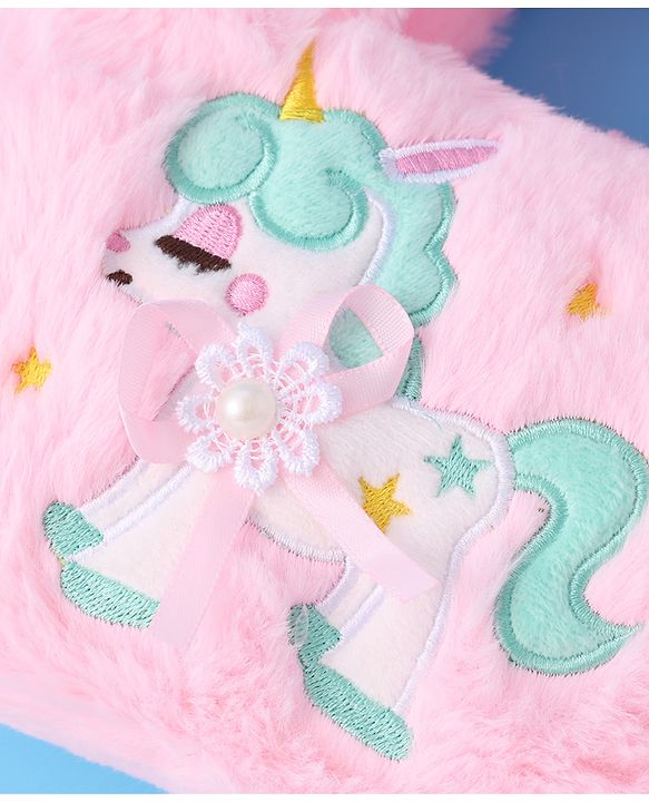 Babyhug Sling Bag with Unicorn Embroidery - Pink