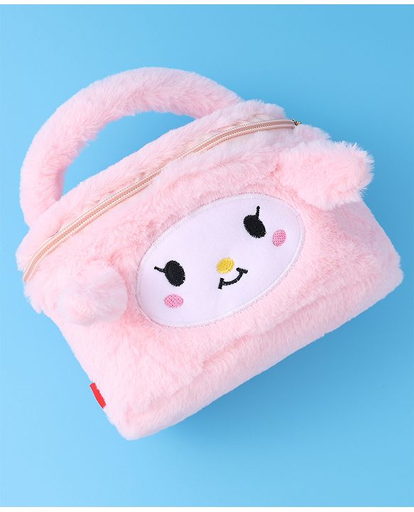 Babyhug Handbag with Kitty Design- Pink