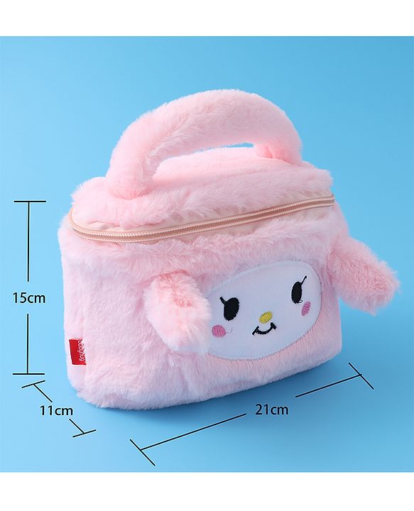 Babyhug Handbag with Kitty Design- Pink