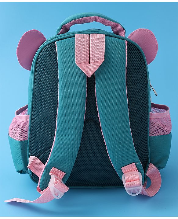 Babyhug Fashion Backpack with Mouse Theme Design - Grey