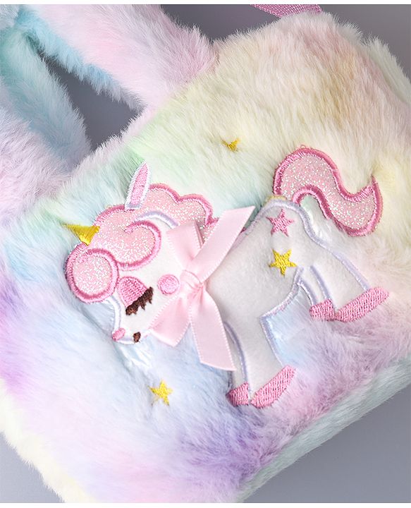Babyhug Unicorn Design Sling Bag - Multicolor