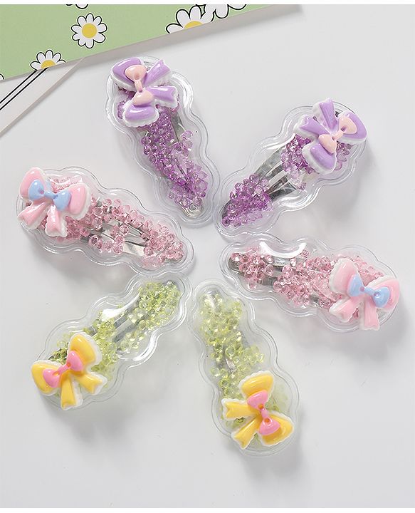 Babyhug Free Size Snap Clips Pack of 6 - Multicolor