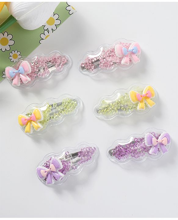 Babyhug Free Size Snap Clips Pack of 6 - Multicolor